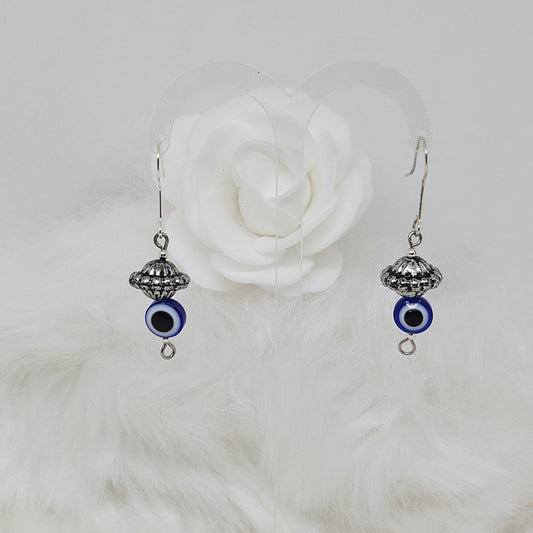 Boucles d’oreilles œil bleu