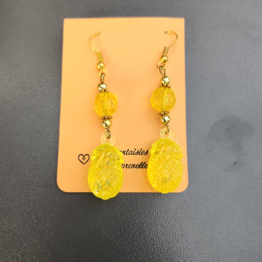 Boucles d’oreilles ananas