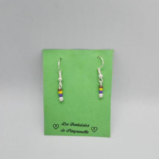 Boucles d’oreilles rocailles