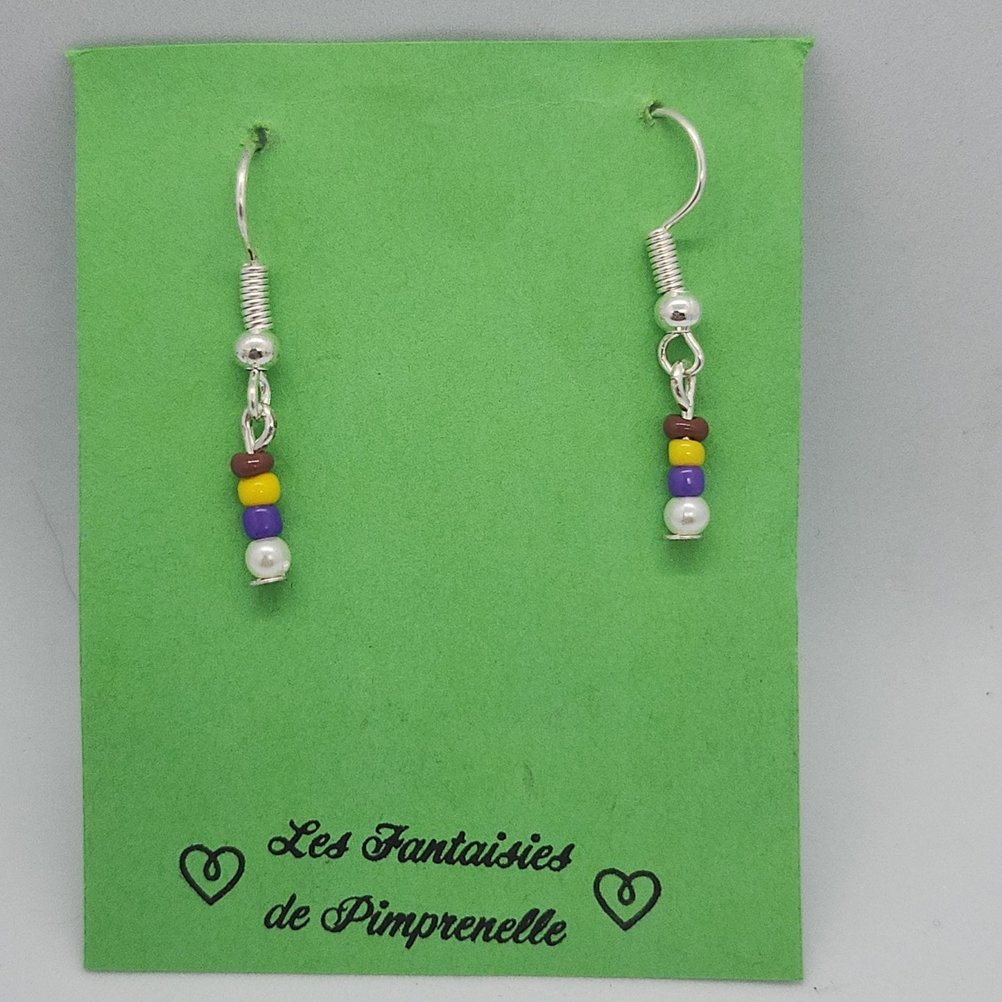 Boucles d’oreilles rocailles