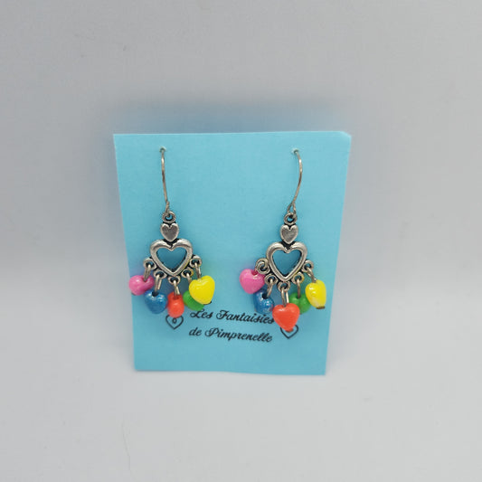 Boucles d’oreilles cœurs