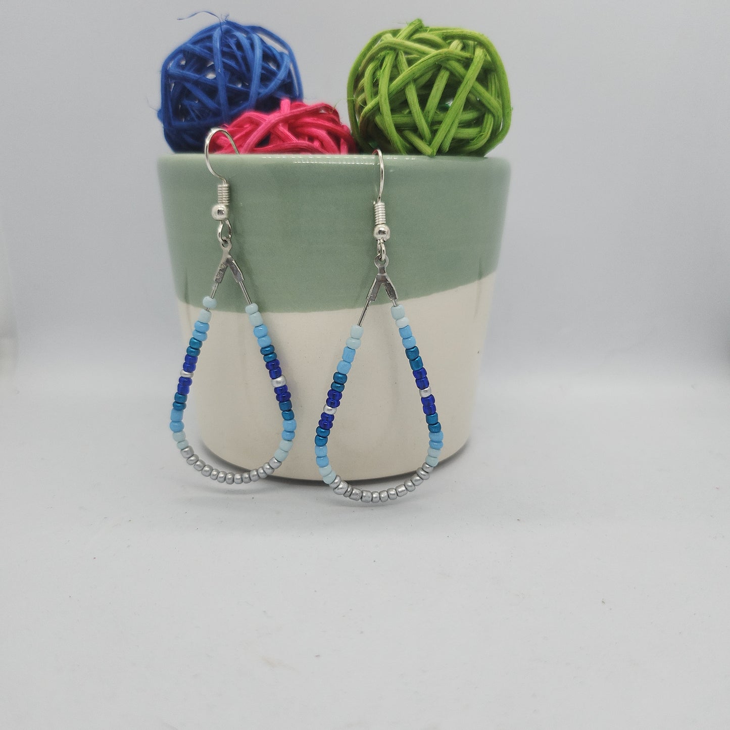 Boucles d’oreilles bleu