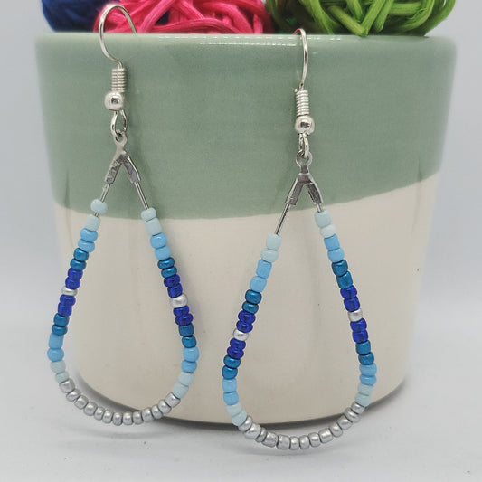 Boucles d’oreilles bleu