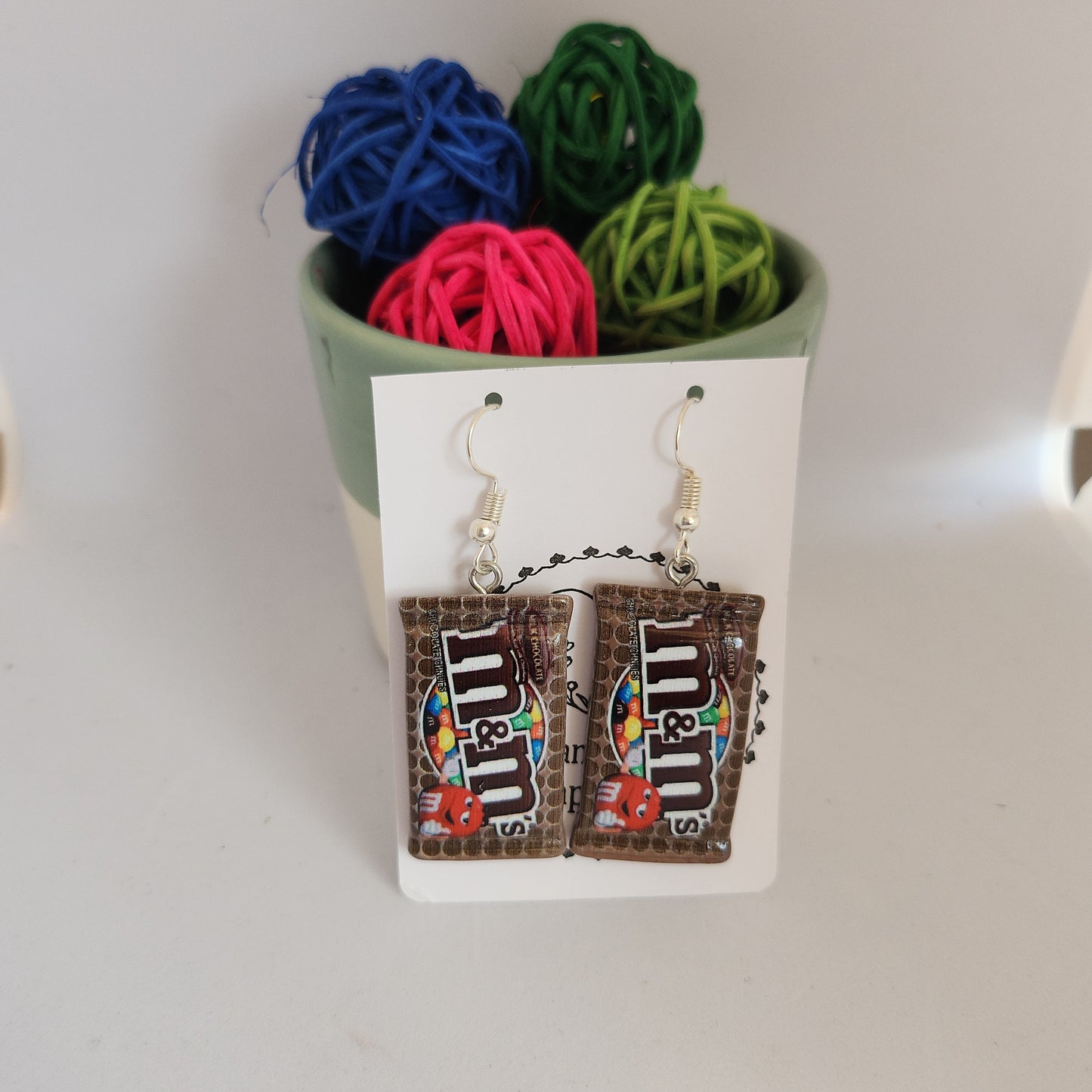 Boucles d’oreilles M&M's au choix