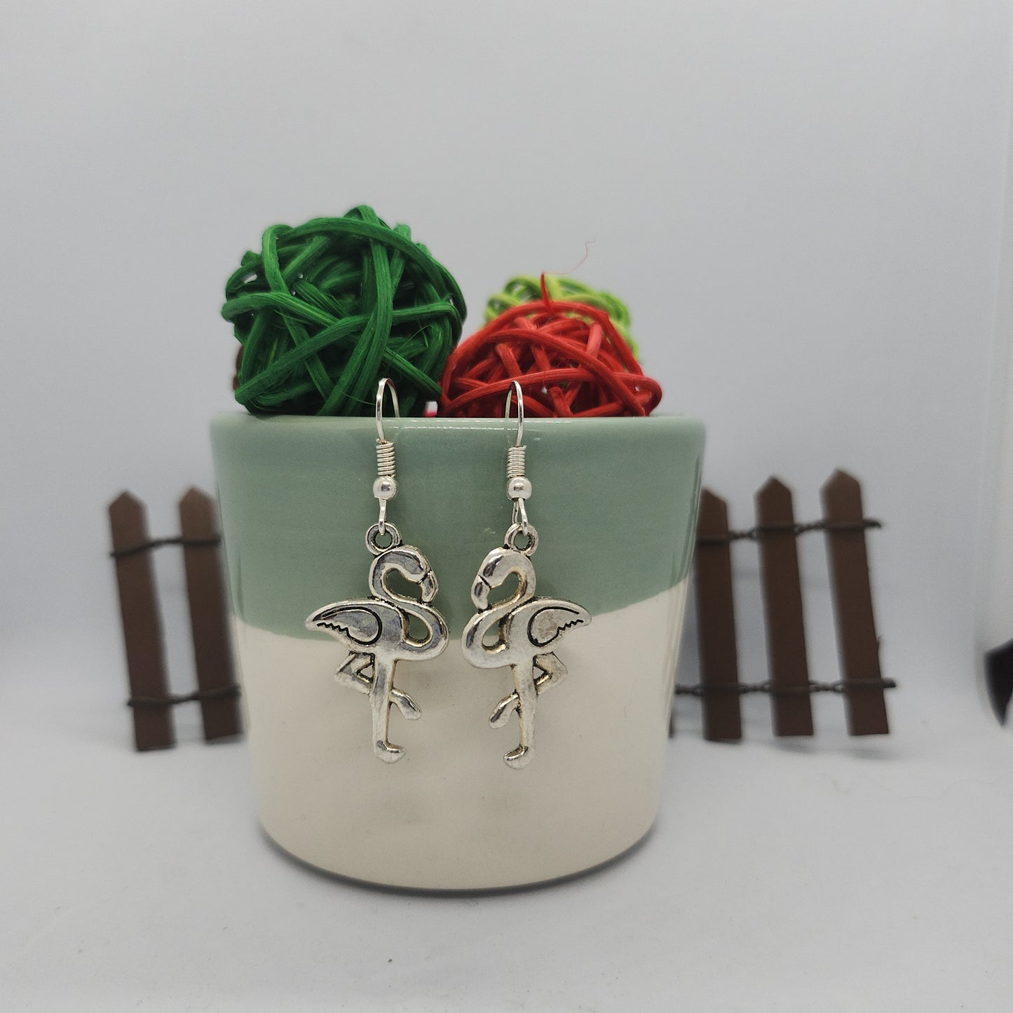 Boucles d’oreilles flamant rose