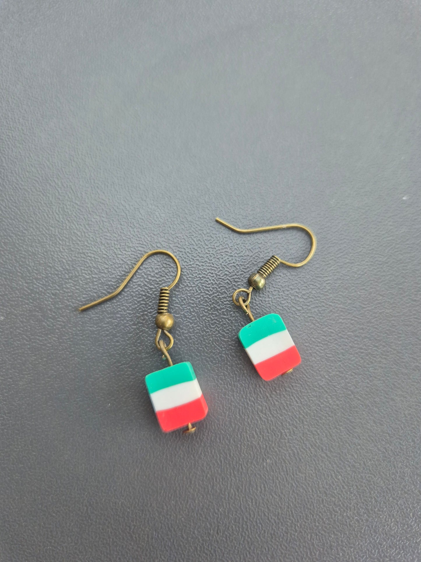 Boucles d’oreilles drapeau Italie