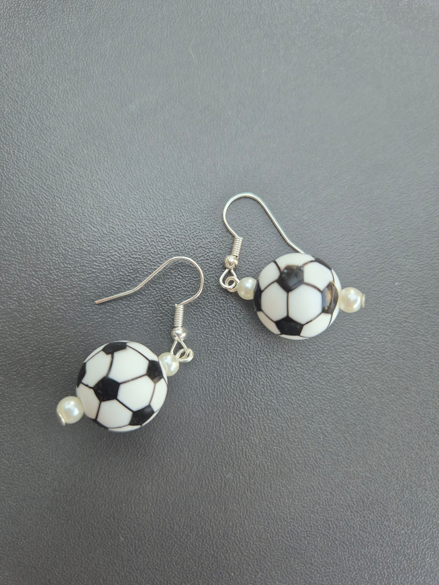 Boucles d’oreilles ballon de foot