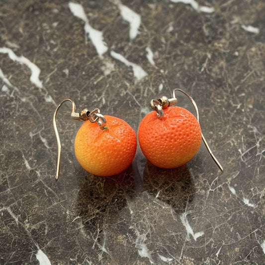 Boucles d’oreilles orange