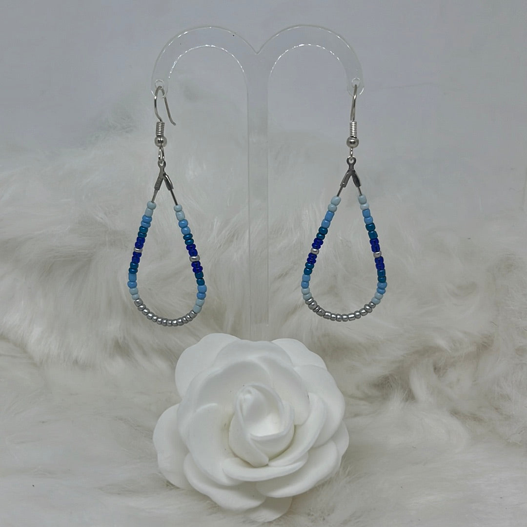Boucles d’oreilles bleu