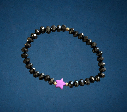 Bracelet étoile violette