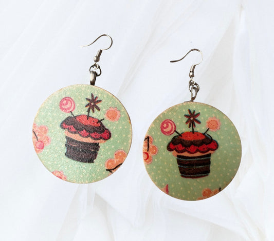 Boucles d’oreilles cup cake