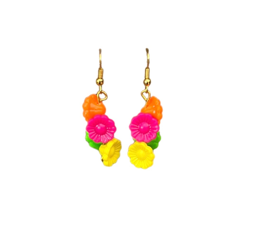 Boucles d’oreilles fleurs