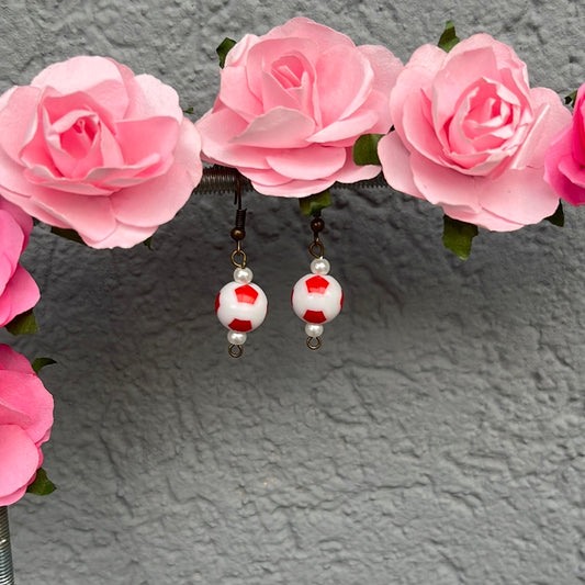 Boucles d’oreilles ballons de foot