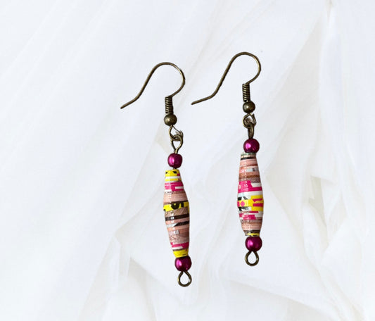 Boucles d’oreilles en papier