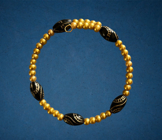 Bracelet noir et doré