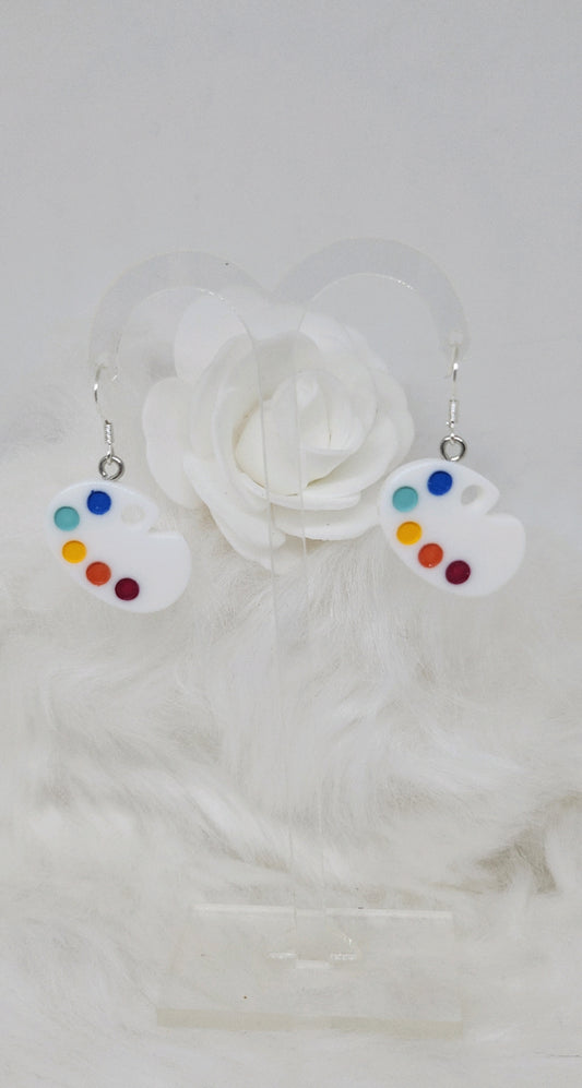 Boucles d’oreilles palettes de peinture