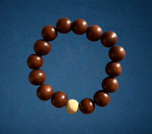 Bracelet élastique perles en bois