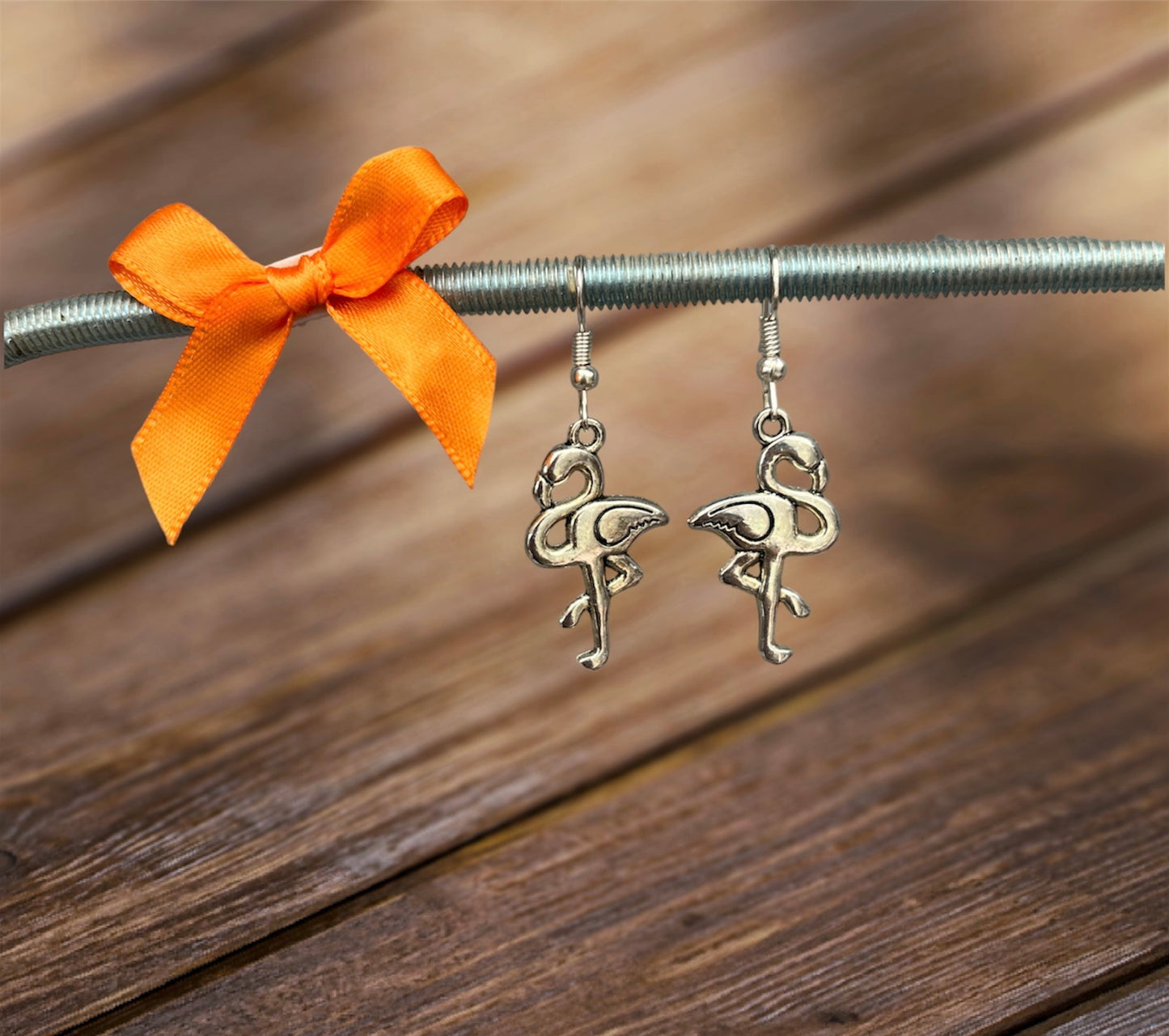 Boucles d’oreilles flamant rose