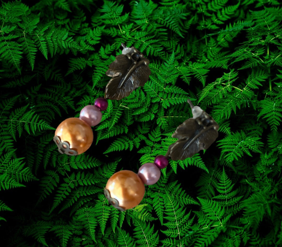 Boucles d'oreilles feuilles