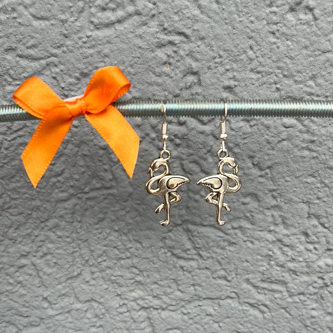 Boucles d’oreilles flamant rose