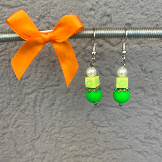 Boucles d’oreilles vertes