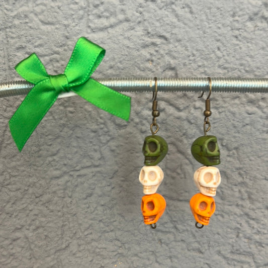 Boucles d’oreilles têtes de mort