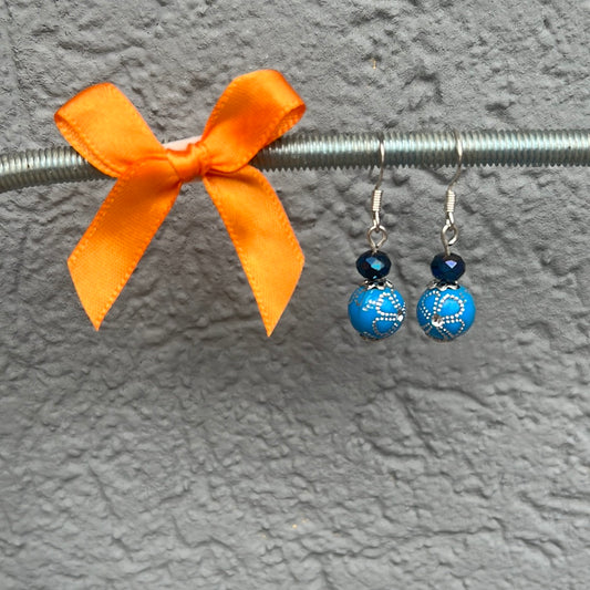 Boucles d’oreilles bleu