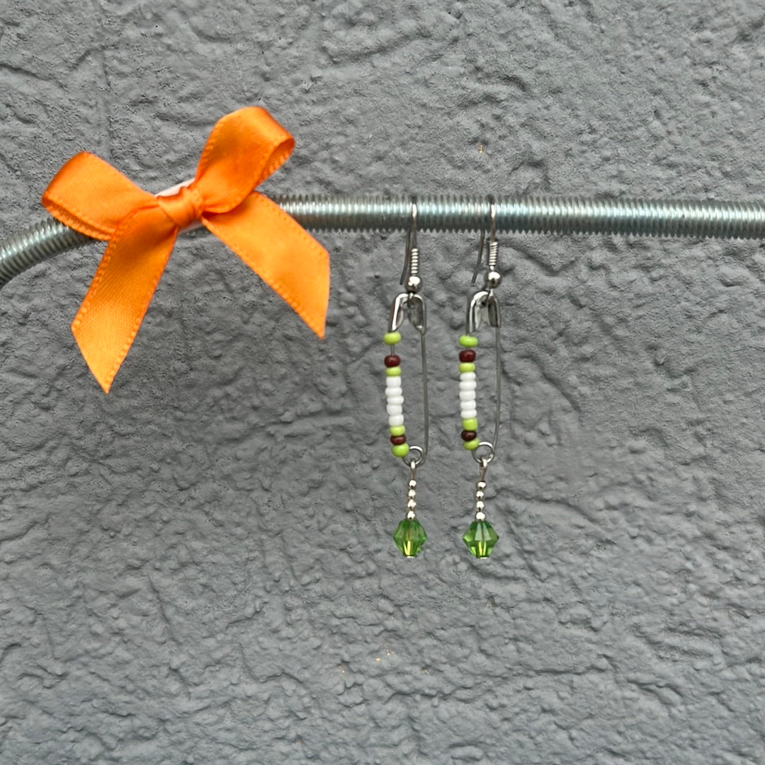 Boucles d’oreilles épingles à nourrice