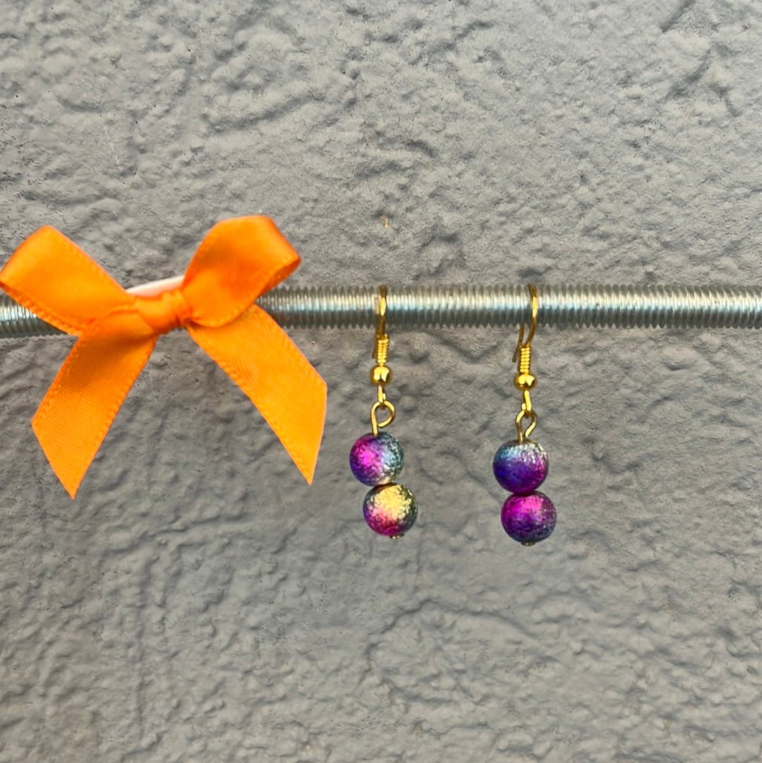 Boucles d’oreilles multicolores