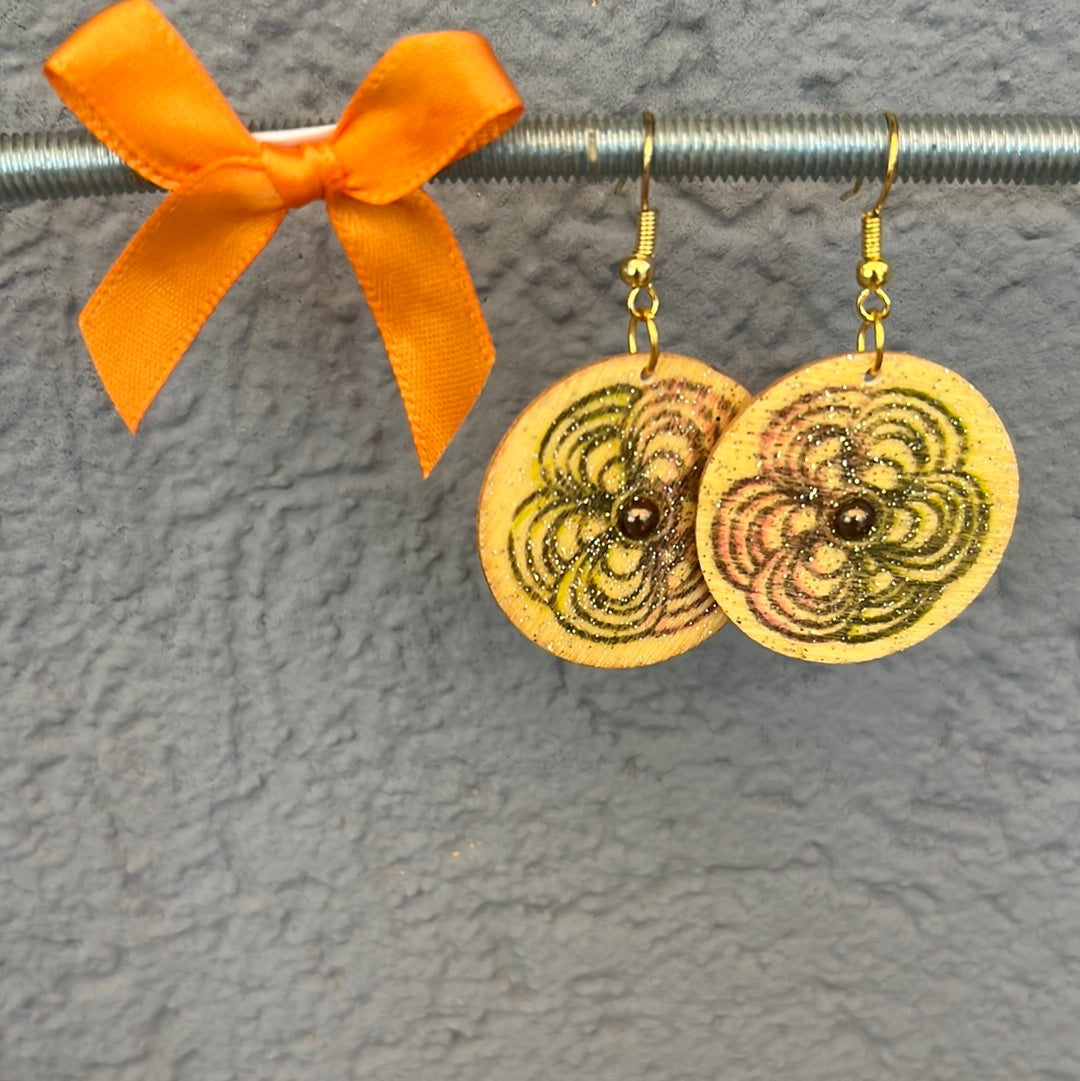Boucles d’oreilles en bois