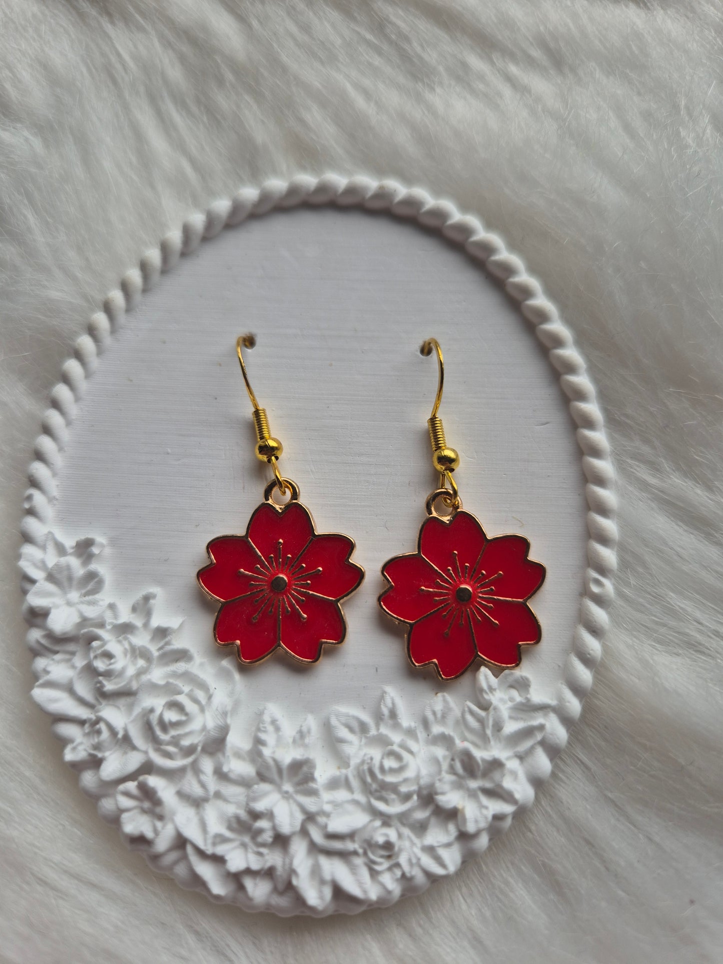 Boucles d’oreilles fleurs 🌸🌺✨ #Bijoux #Fleurs #Mode