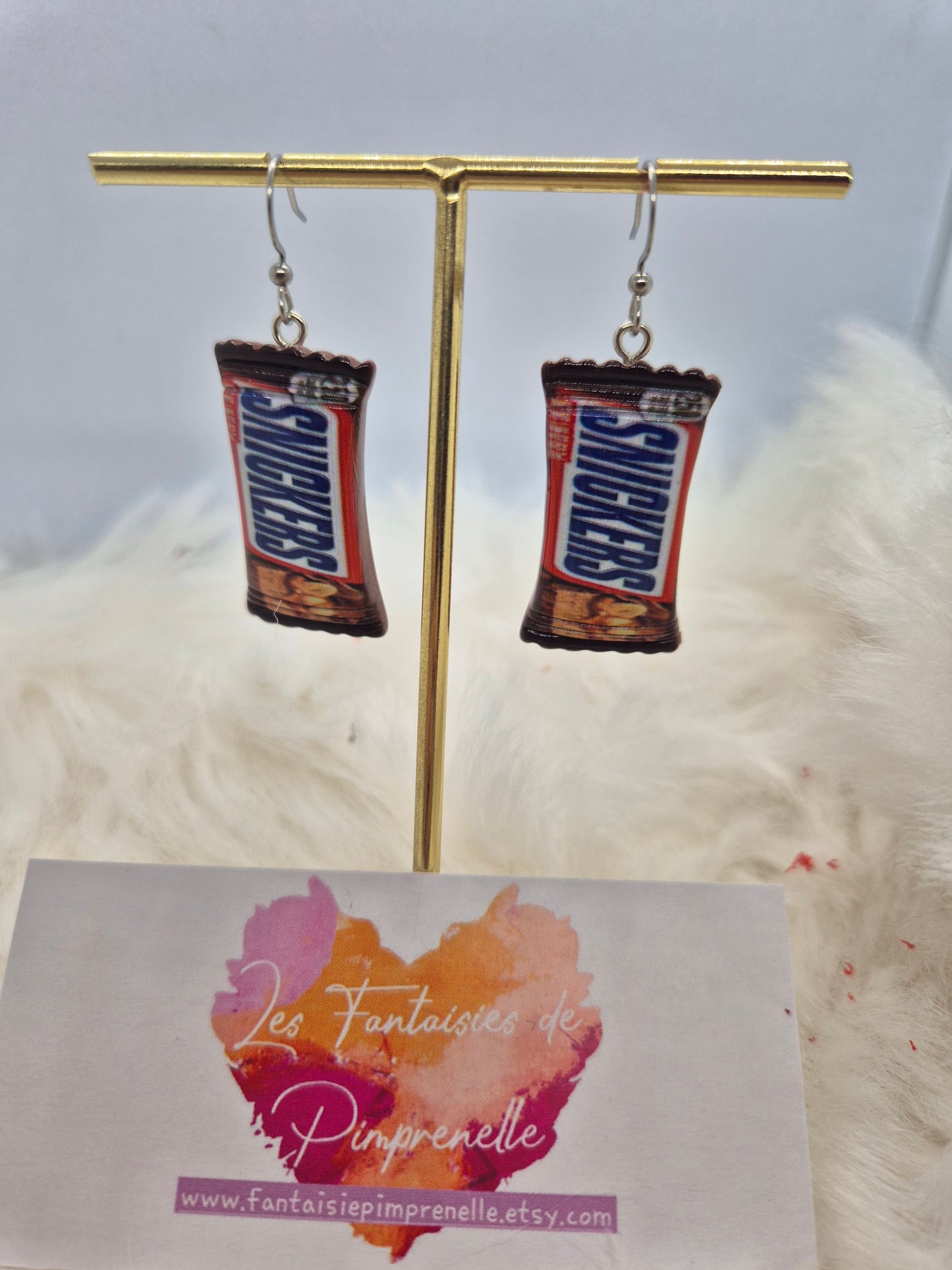 Boucles d'oreilles gourmandes, chocolat, cadeau anniversaire, Noël...