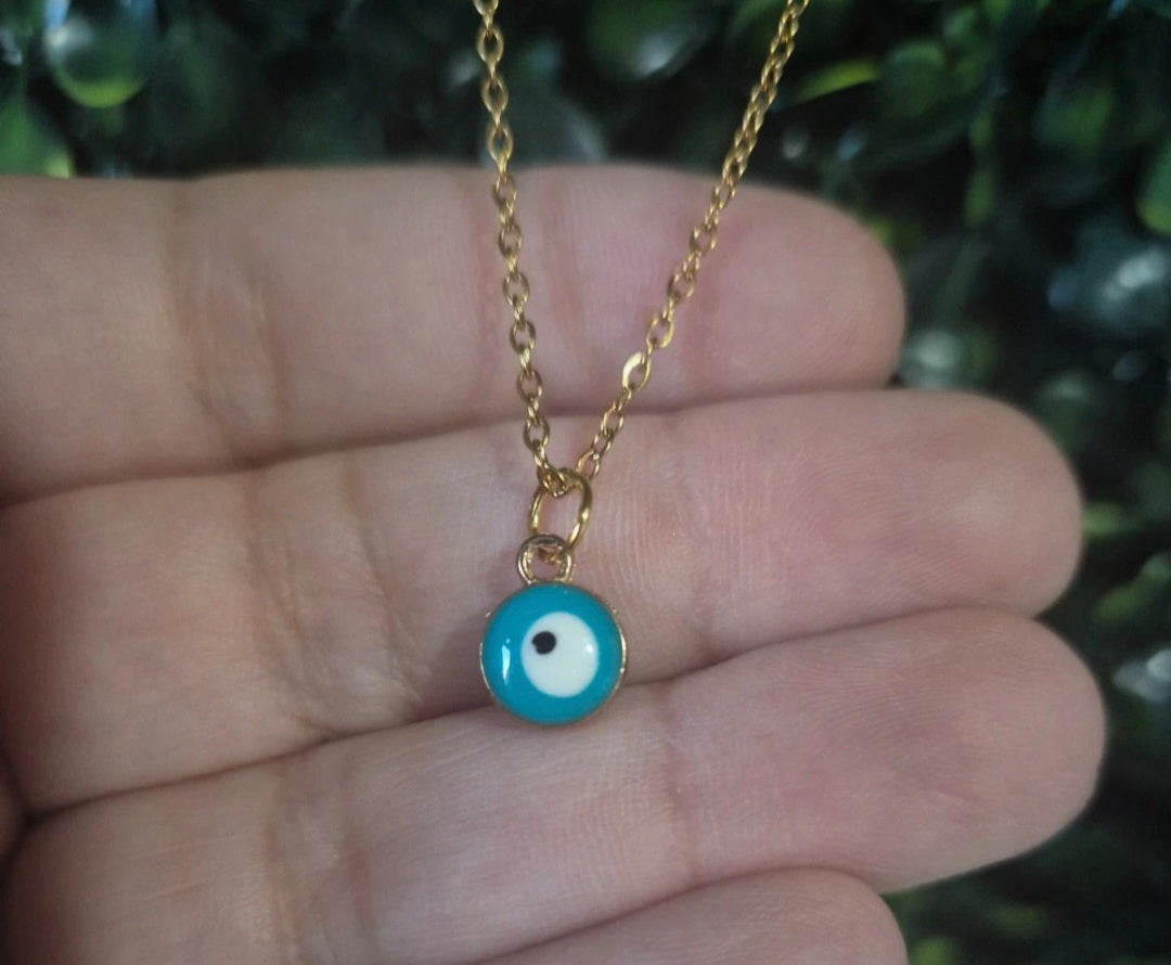 Collier œil bleu 🧿✨ #Bijoux #Collier #Oeil