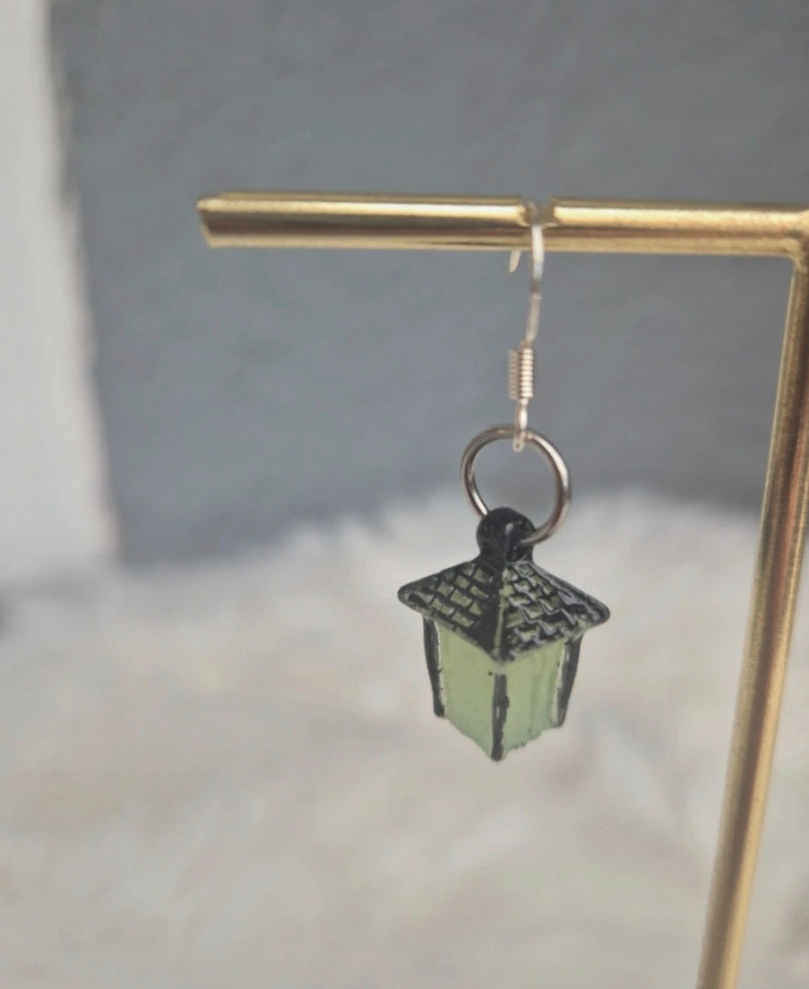 Boucles d’oreilles lanterne verte 💚✨ #Boucles #Lanterne #Vert