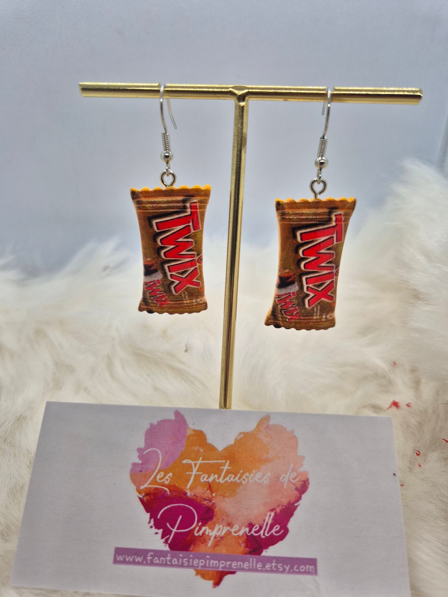 Boucles d'oreilles gourmandes, chocolat, cadeau anniversaire, Noël...