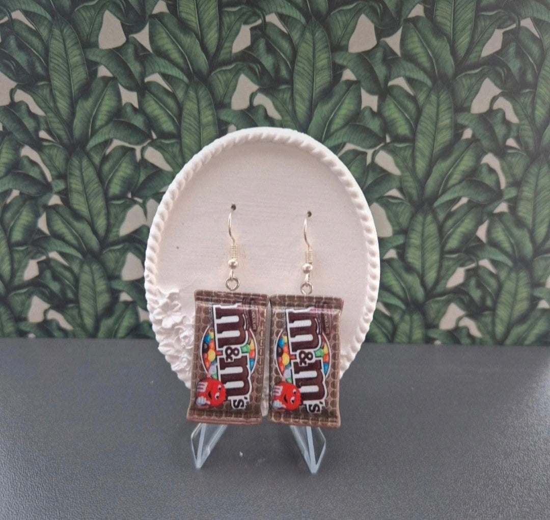 Boucles d’oreilles M&M's au choix