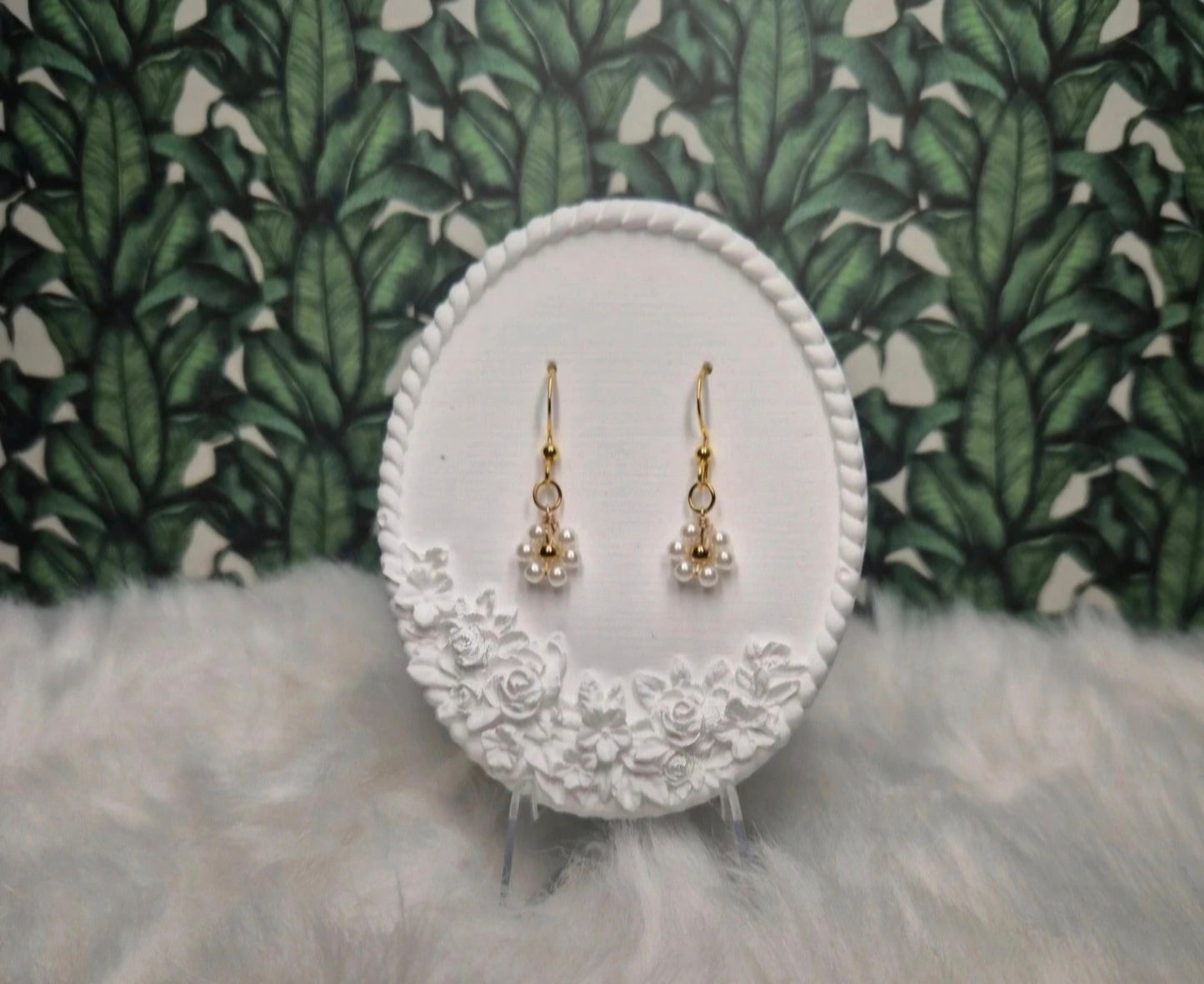 Boucles d’oreilles fleurs en perles 🌸✨ #Bijoux #Perles #Fleurs
