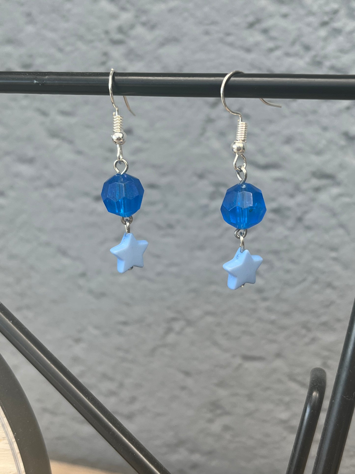 Boucles d’oreilles bleu