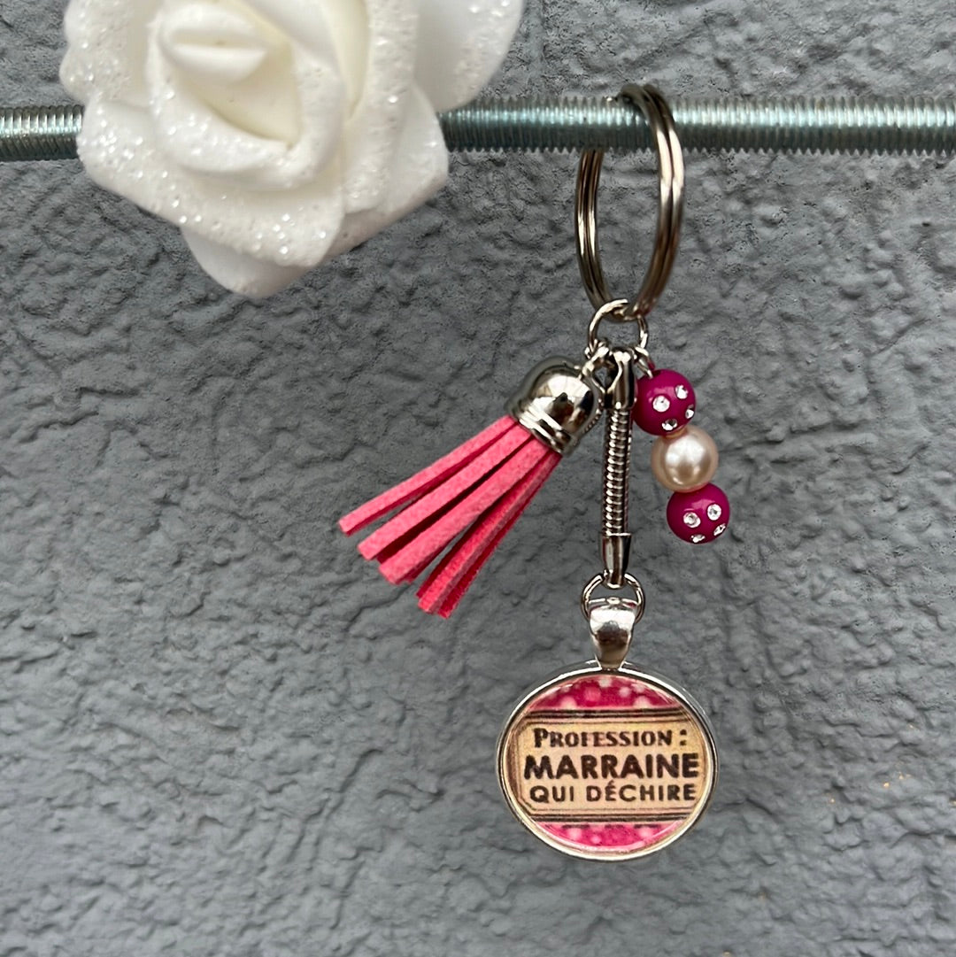 Porte clé Marraine qui déchire