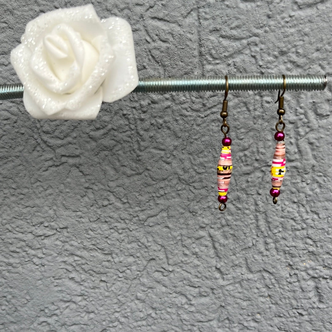 Boucles d’oreilles en papier