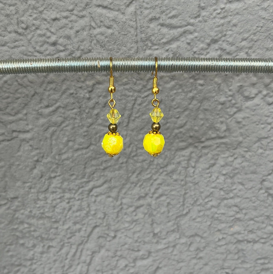 Boucles d’oreilles jaune