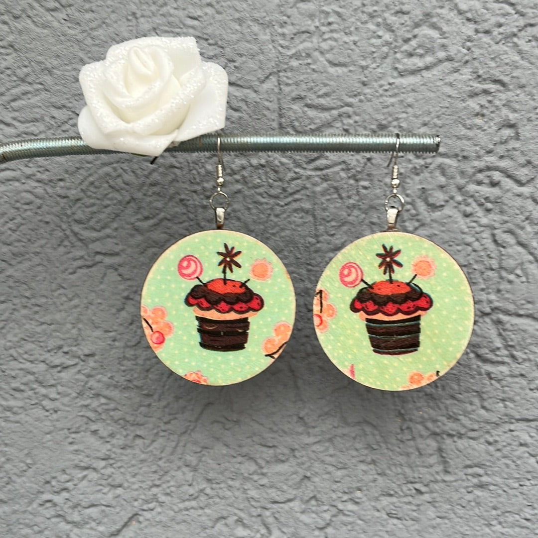 Boucles d’oreilles cup cake