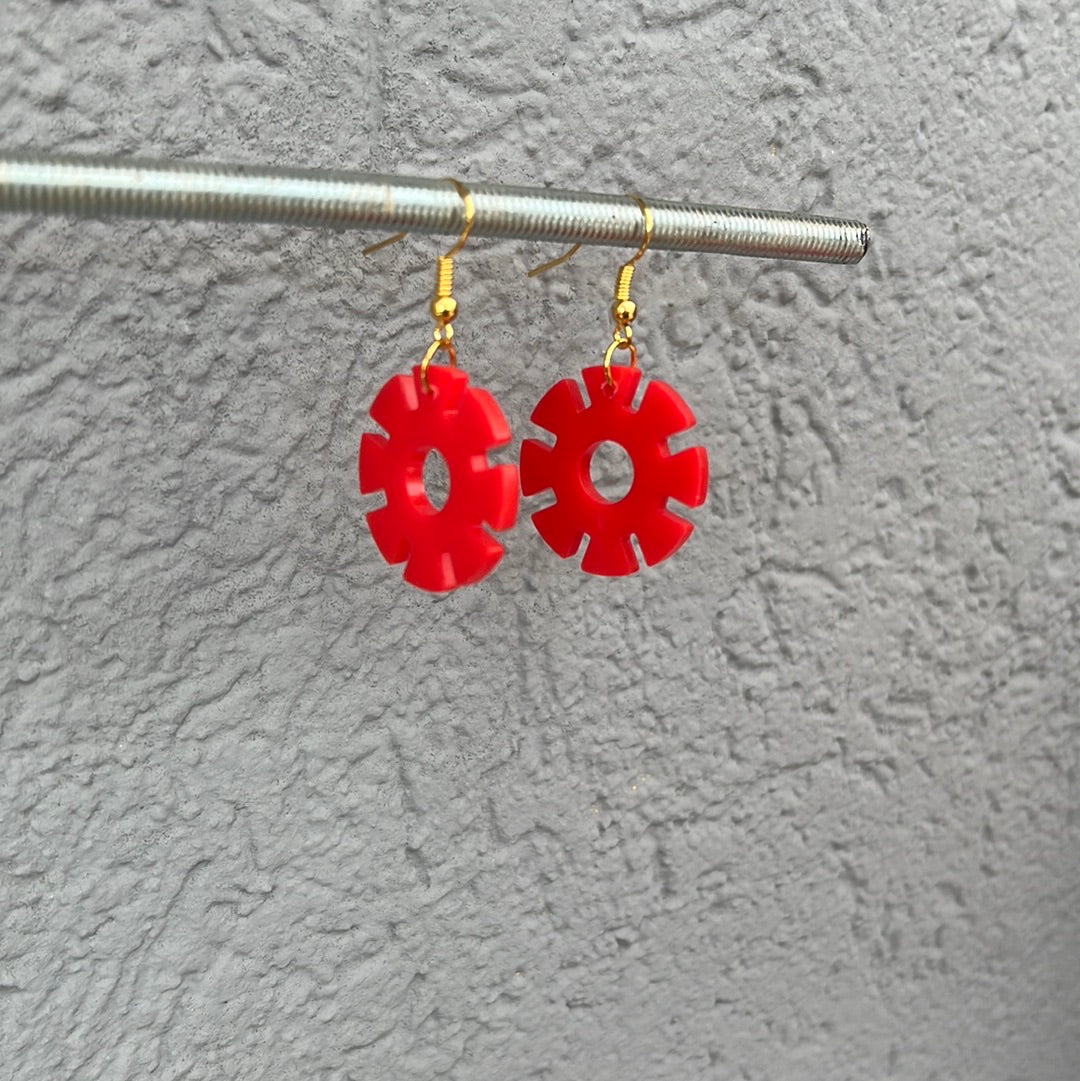 Boucles d’oreilles rouge