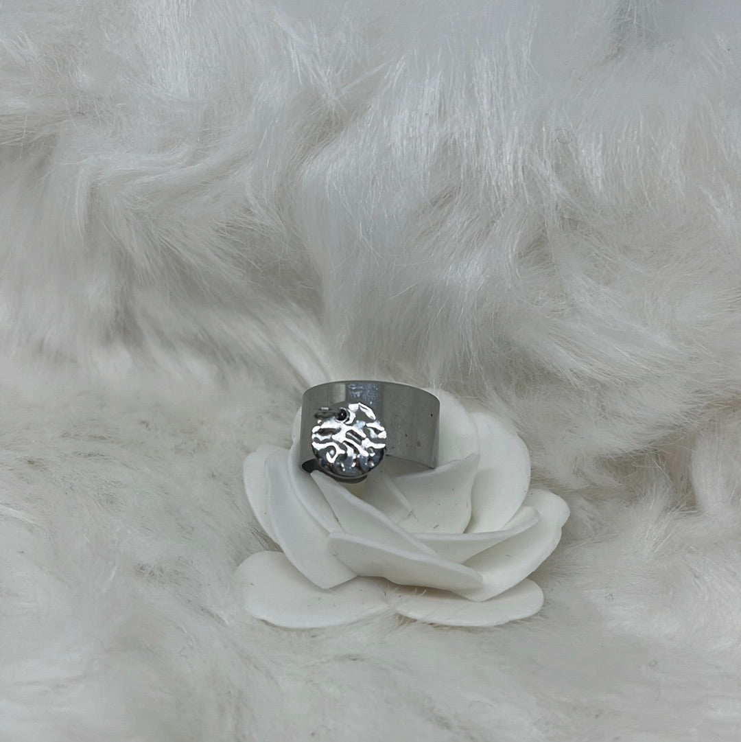 Bague martelée