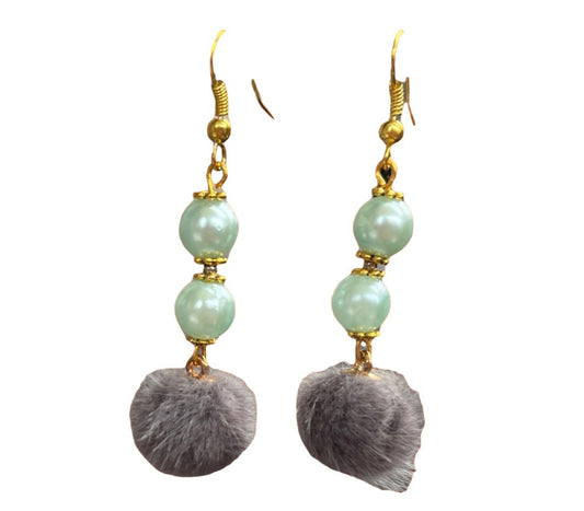 Boucles d'oreille pompons