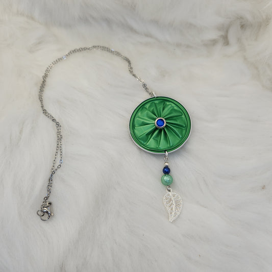 Collier capsule verte