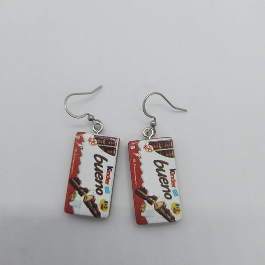 Boucles d'oreilles chocolat