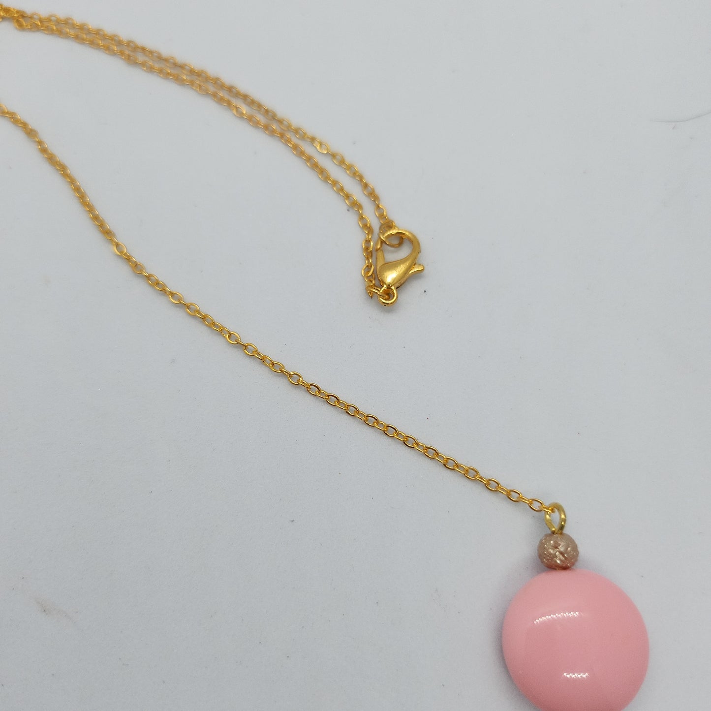 Collier rose et doré