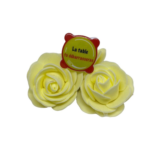 Bague en porcelaine La table tu débarrasseras