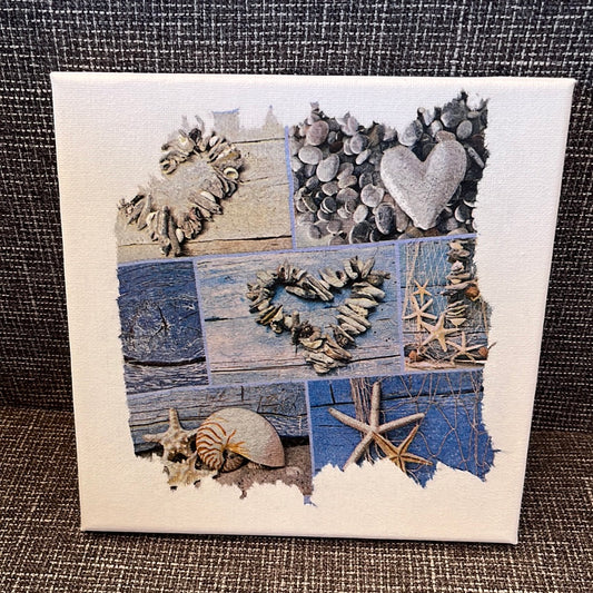 Toile coquillage/cailloux